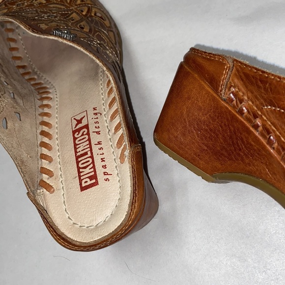 Pikolinos leather cut out mules size 38 - Picture 3 of 9